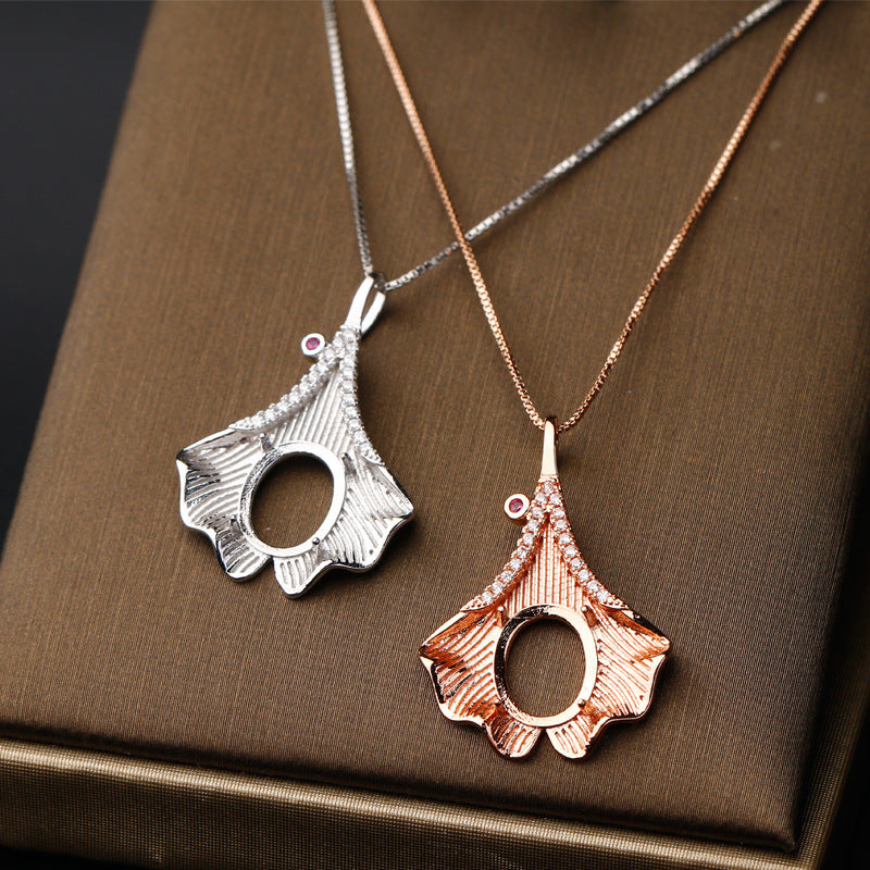 S925 Sterling Silver Pendant Holder without Chain (F970)