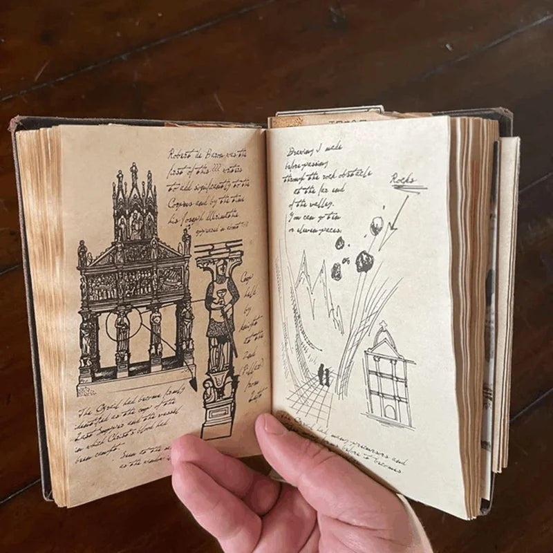 Indiana Jones Grail Diary Retro Spiral Notebook