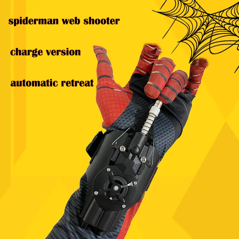 Spider Man Wrist Launcher Cosplay Gadgets Set Toys for Children Gift Kids