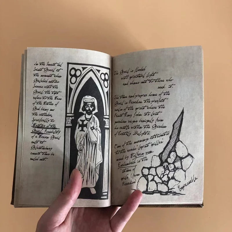 Indiana Jones Grail Diary Retro Spiral Notebook