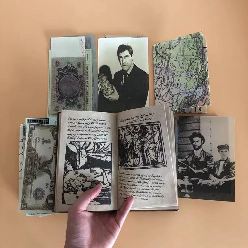 Indiana Jones Grail Diary Retro Spiral Notebook