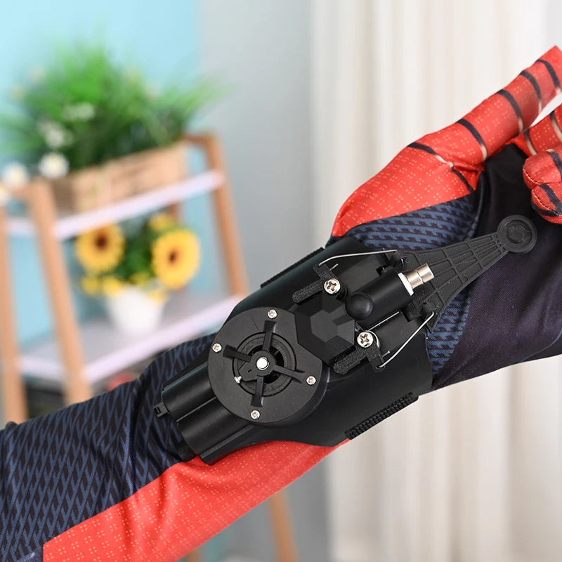 Spider Man Wrist Launcher Cosplay Gadgets Set Toys for Children Gift Kids