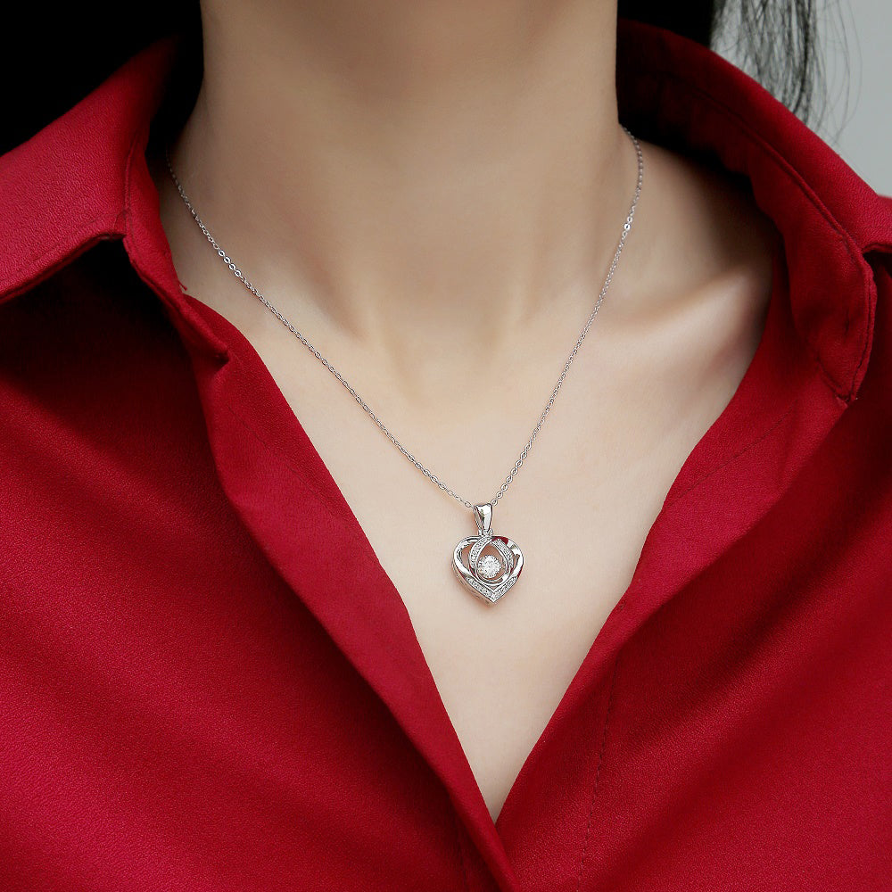 Moissanite Solitaire Necklace with S925 Silver Chain: Classic Elegance