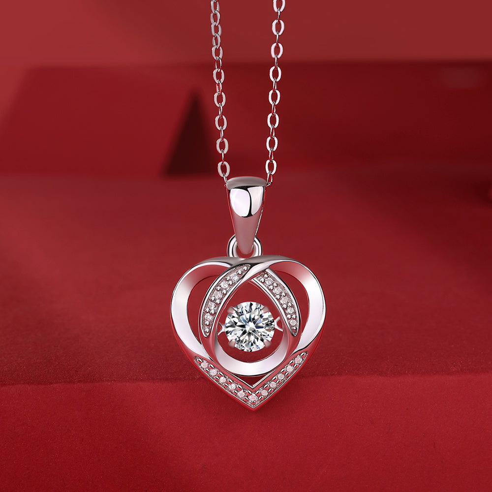 Moissanite Solitaire Necklace with S925 Silver Chain: Classic Elegance