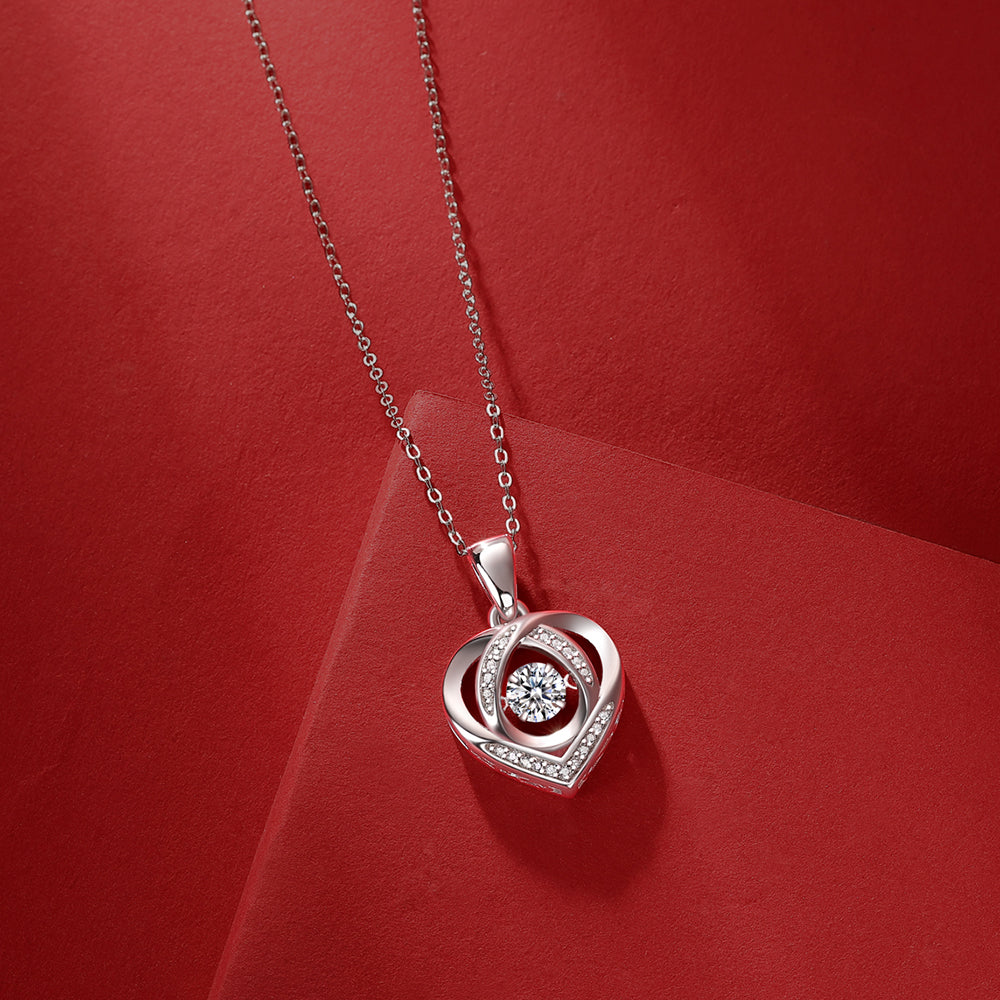 Moissanite Solitaire Necklace with S925 Silver Chain: Classic Elegance