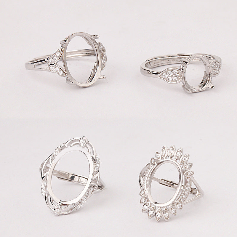 Simple silver jewelry S925 sterling silver ring holder wholesale