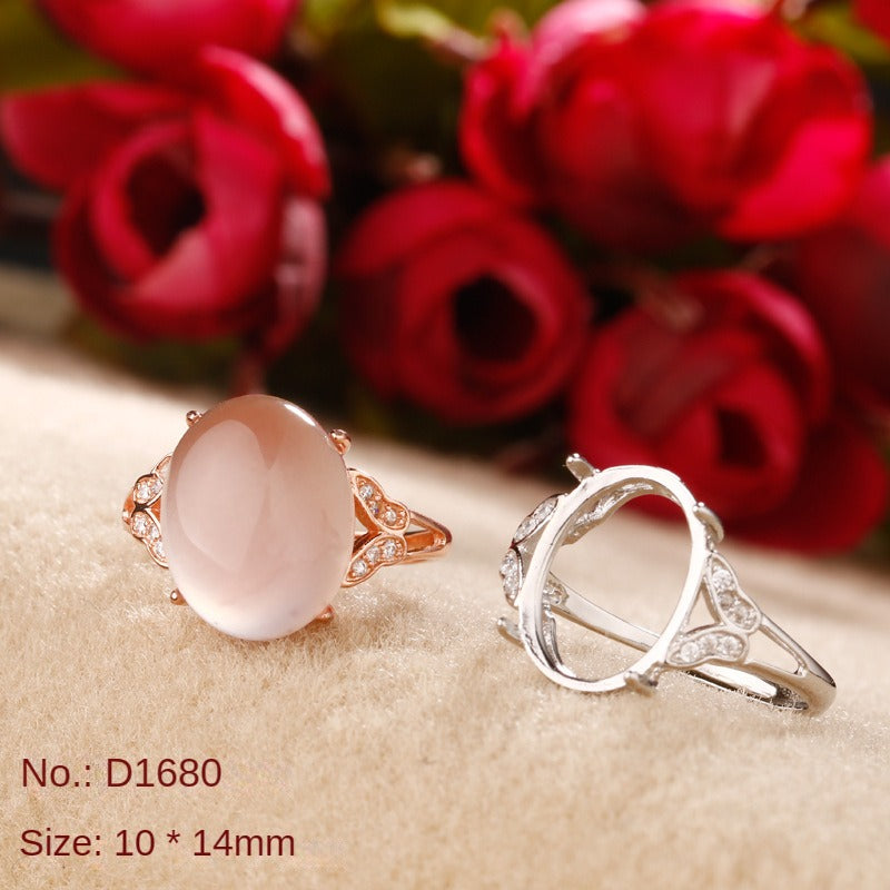 Simple silver jewelry S925 sterling silver ring holder wholesale