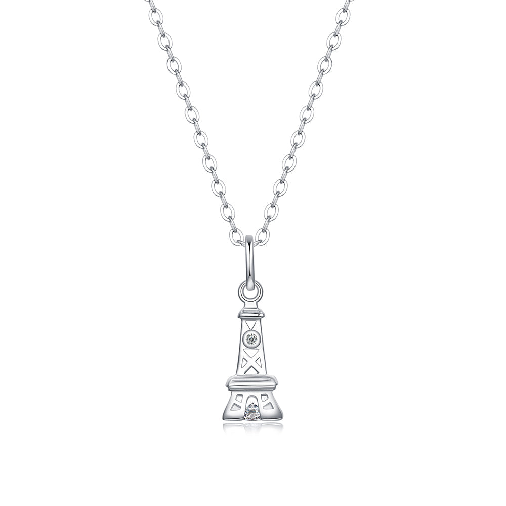 Moissanite Necklace on S925 Silver Chain: Timeless Elegance