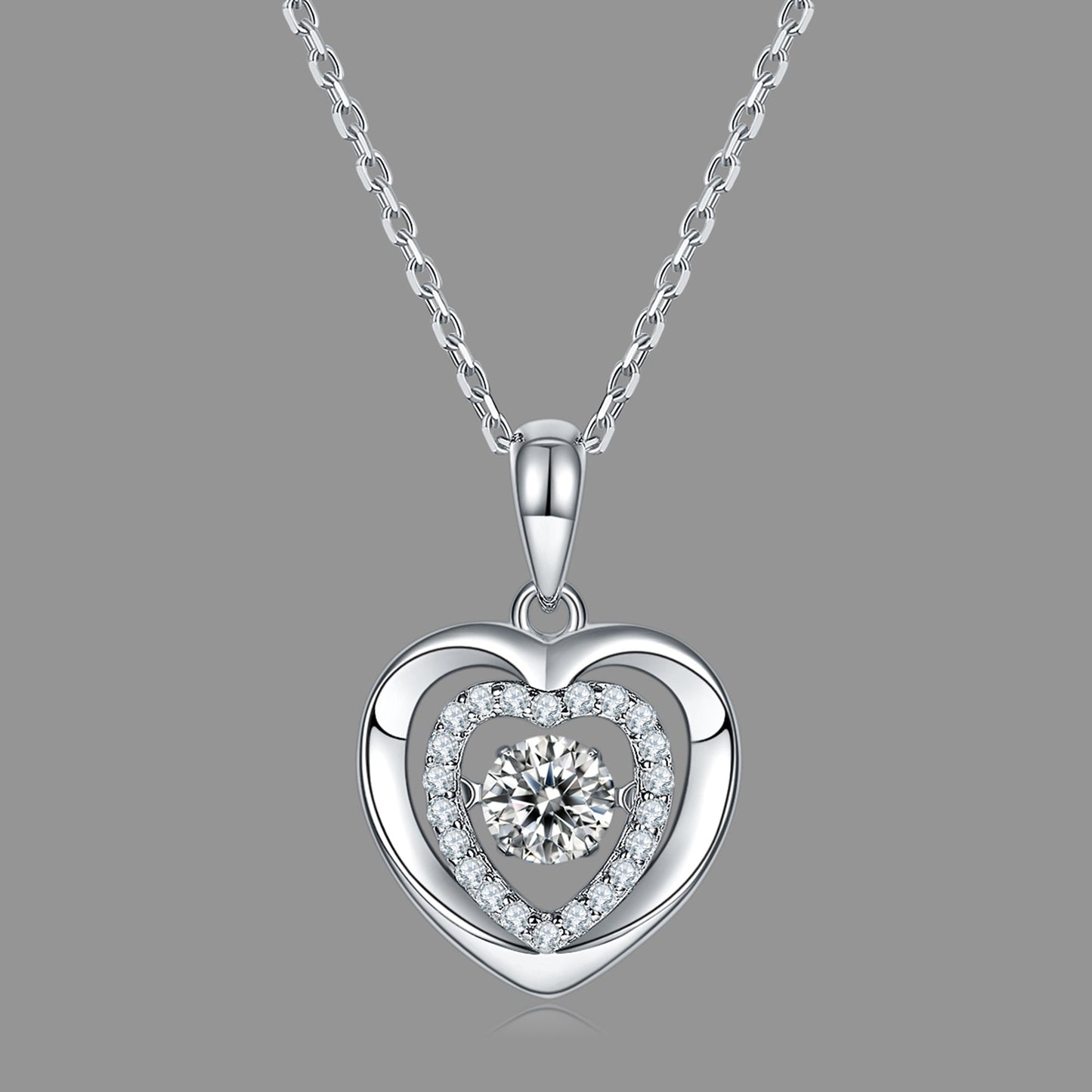 Movable Moissanite Pendant: Twist for Brilliance