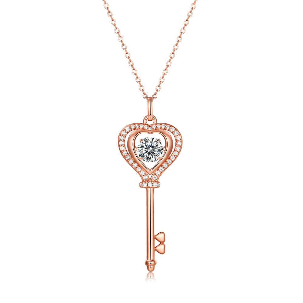S925 Silver Moissanite Necklace with 1ct Brilliance, Eternal Charm