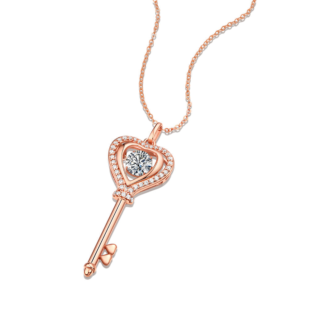S925 Silver Moissanite Necklace with 1ct Brilliance, Eternal Charm