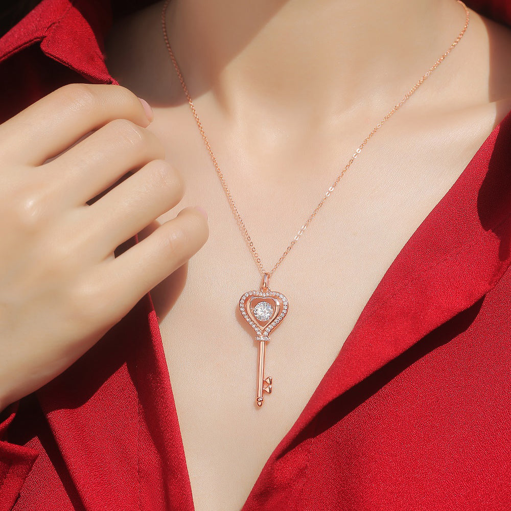 S925 Silver Moissanite Necklace with 1ct Brilliance, Eternal Charm