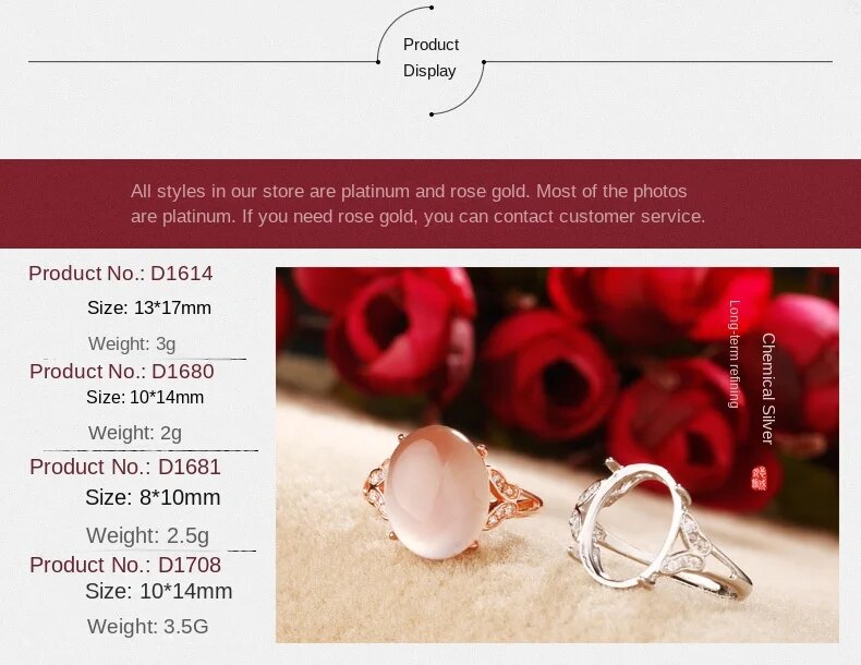 Simple silver jewelry S925 sterling silver ring holder wholesale
