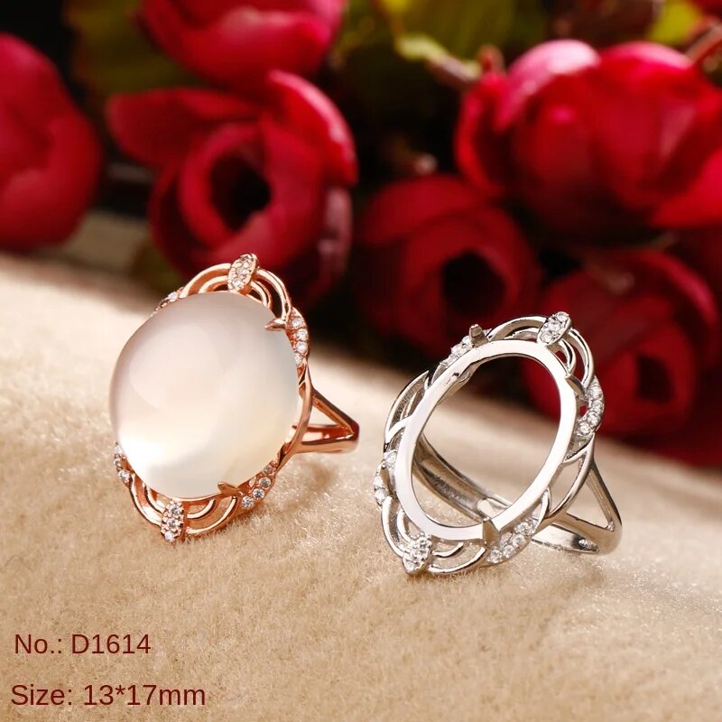 Simple silver jewelry S925 sterling silver ring holder wholesale