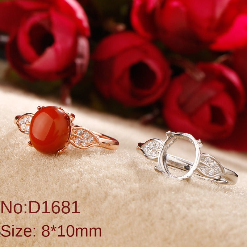 Simple silver jewelry S925 sterling silver ring holder wholesale