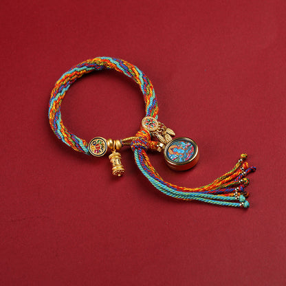 Sacred Zodiac Guardians Thangka Bracelet