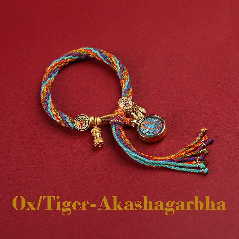 Sacred Zodiac Guardians Thangka Bracelet