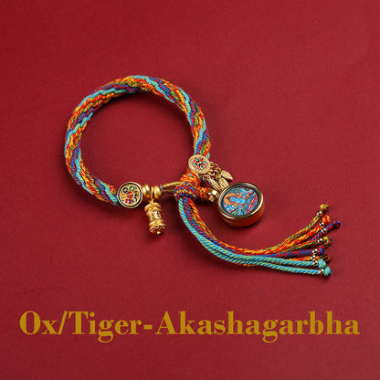 Sacred Zodiac Guardians Thangka Bracelet