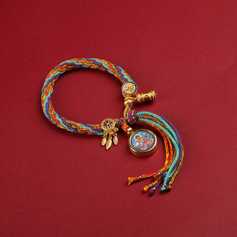 Sacred Zodiac Guardians Thangka Bracelet