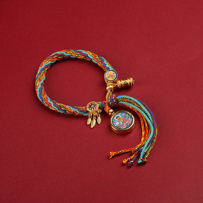 Sacred Zodiac Guardians Thangka Bracelet