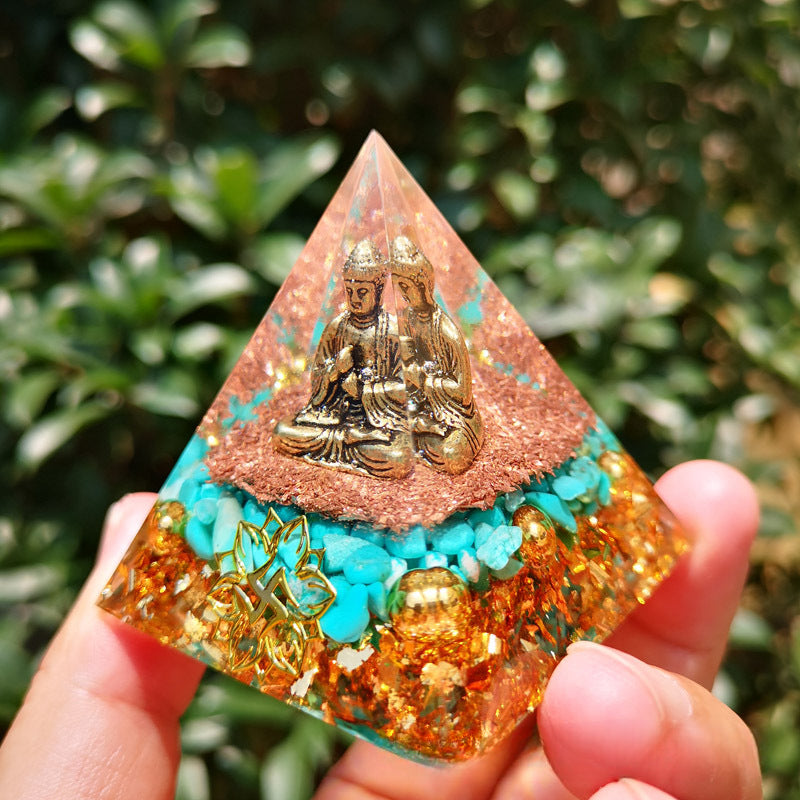 Crystal Pyramid Buddha(6CM)