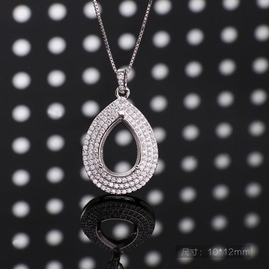 S925 Sterling Silver Pendant Holder without Chain (F187)