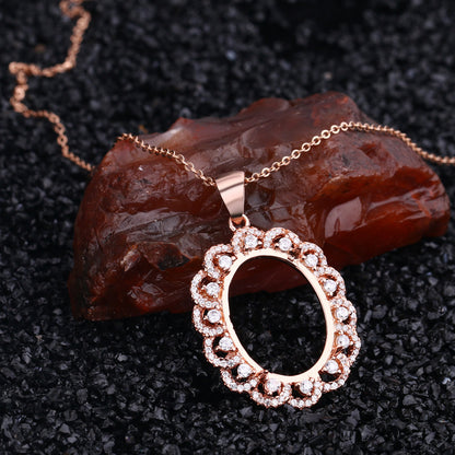 S925 Sterling Silver Pendant Holder without Chain (F018)