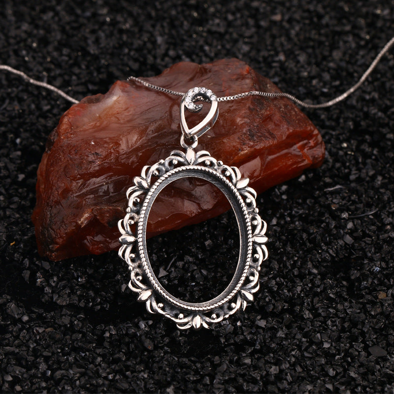 S925 Sterling Silver Pendant Holder without Chain (F067)