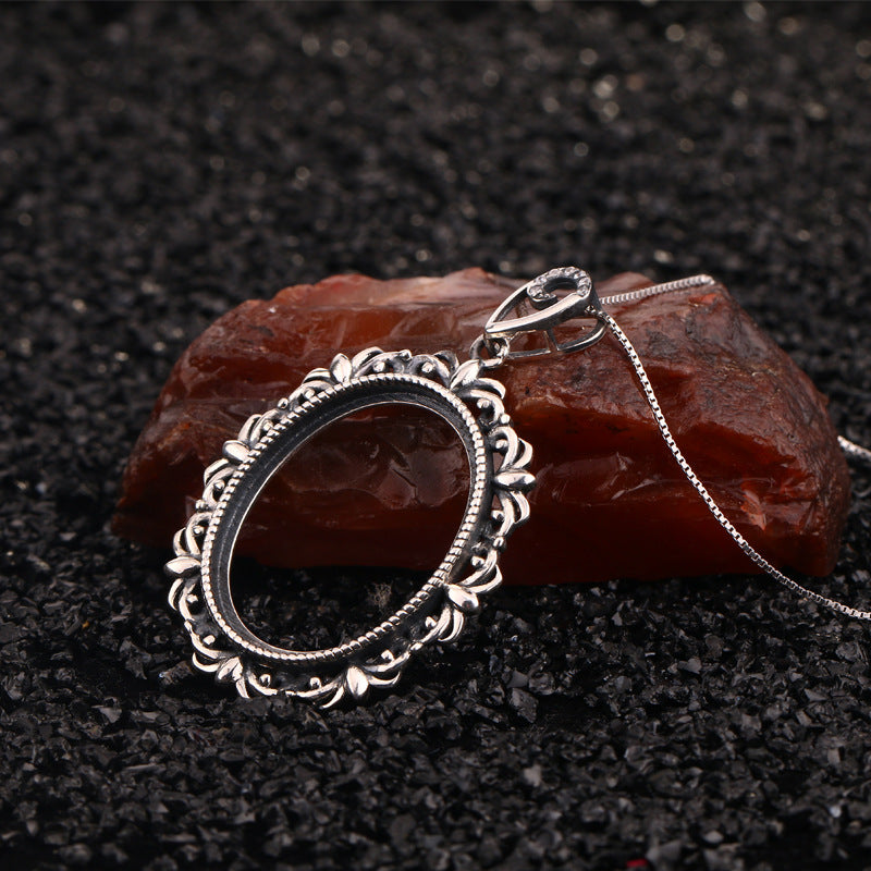 S925 Sterling Silver Pendant Holder without Chain (F067)