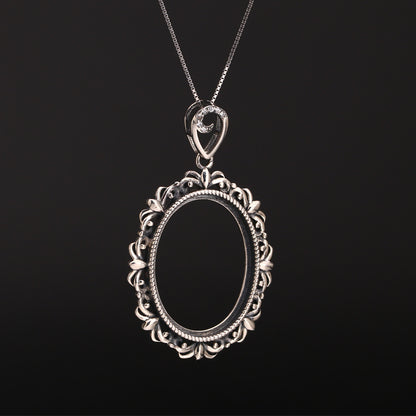 S925 Sterling Silver Pendant Holder without Chain (F067)