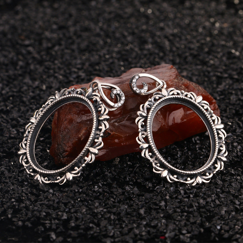 S925 Sterling Silver Pendant Holder without Chain (F067)