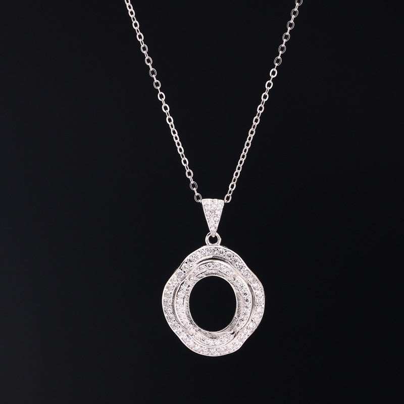 S925 Sterling Silver Pendant Holder without Chain (F213)