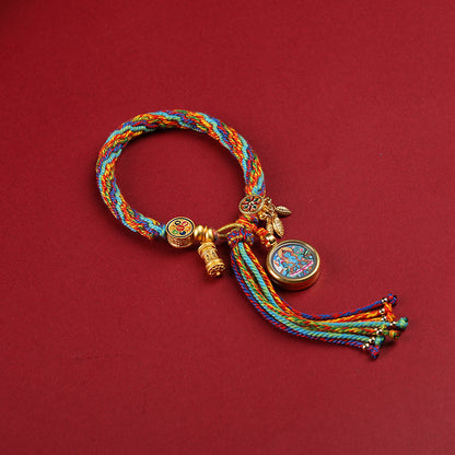 Sacred Zodiac Guardians Thangka Bracelet
