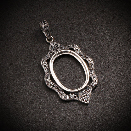 S925 Sterling Silver Pendant Holder without Chain (F465)