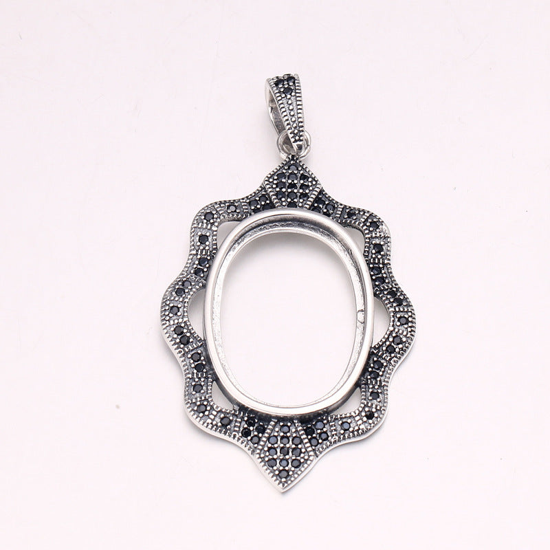 S925 Sterling Silver Pendant Holder without Chain (F465)