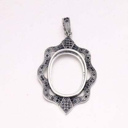 S925 Sterling Silver Pendant Holder without Chain (F465)