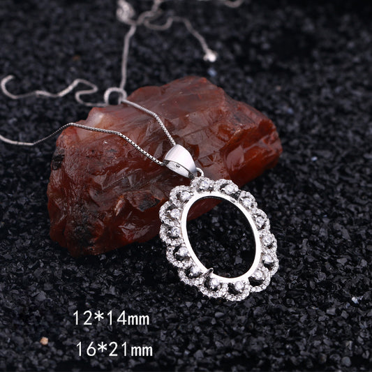 S925 Sterling Silver Pendant Holder without Chain (F018)