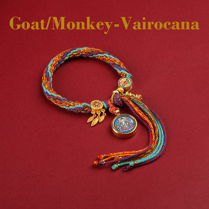 Sacred Zodiac Guardians Thangka Bracelet