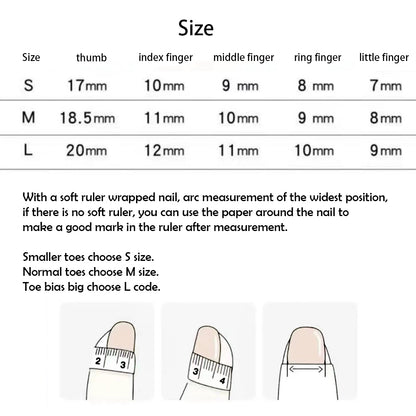 Press on Nails for Toe-B17