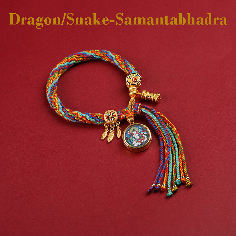 Sacred Zodiac Guardians Thangka Bracelet