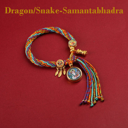 Sacred Zodiac Guardians Thangka Bracelet