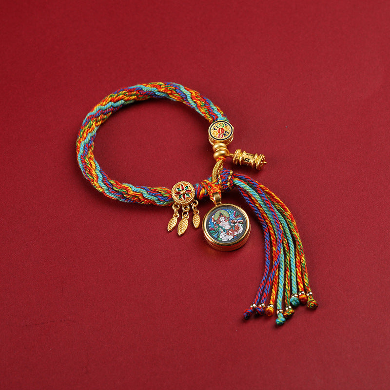 Sacred Zodiac Guardians Thangka Bracelet