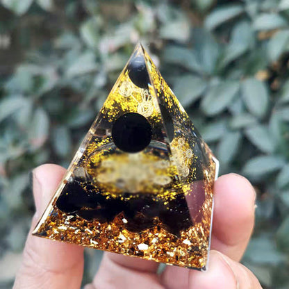 Crystal Pyramid Gravel drip resin home and office desktop decoration handicraft factory-5CM