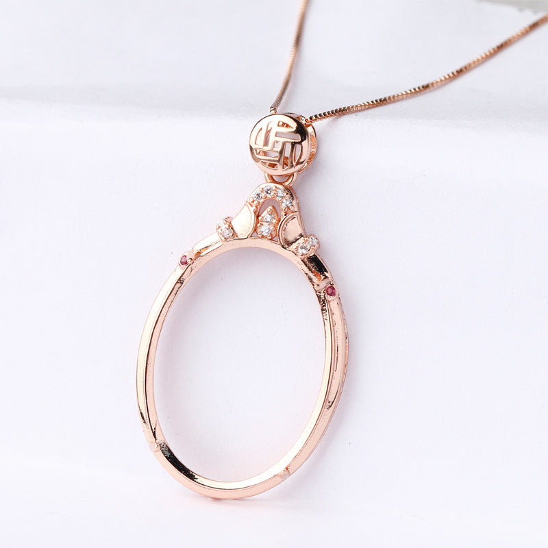 S925 Sterling Silver Pendant Holder without Chain (F946)