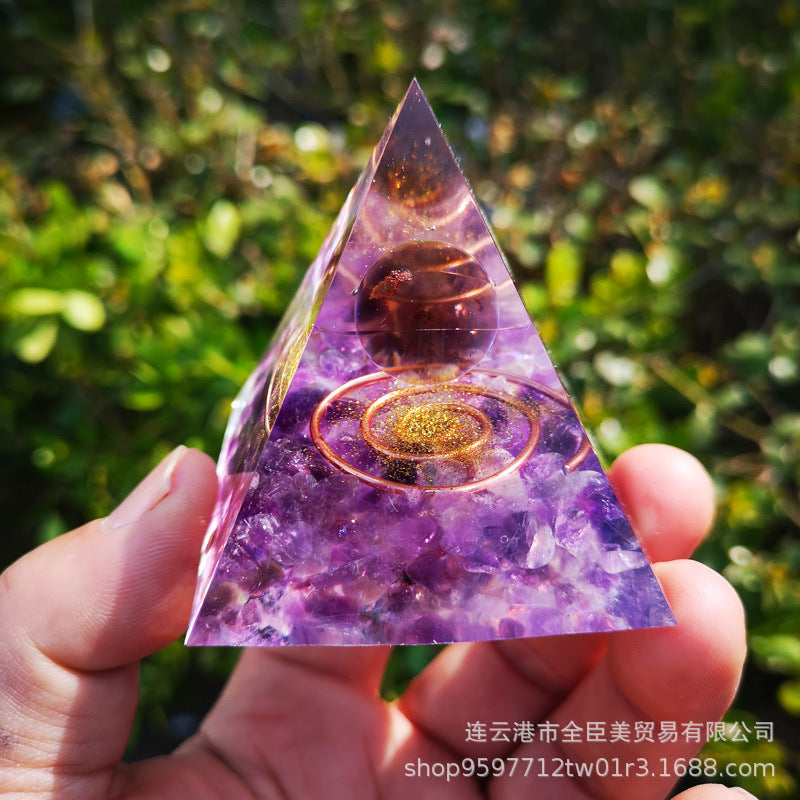 Crystal Pyramid(5CM/6CM)-Lotus