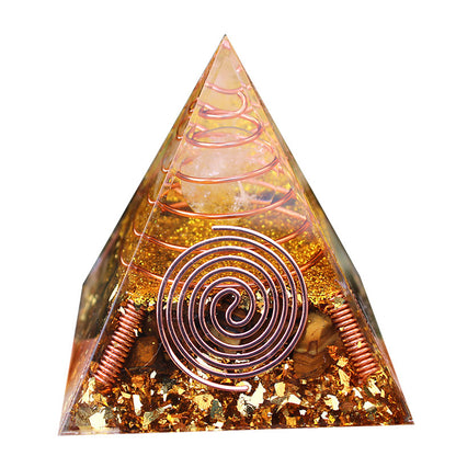 Double Helix Crystal Pyramid (6CM)