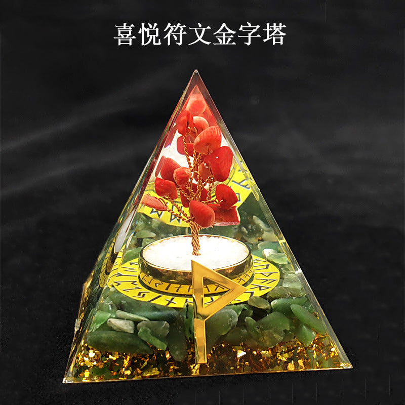 Crystal Pyramid(6CM)-24set