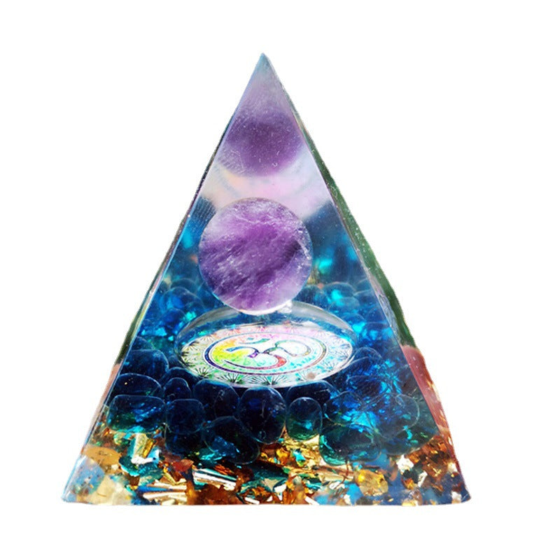 3D Glaze Crystal Pyramid(5CM/6CM)