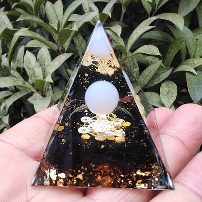 Crystal Pyramid Gravel drip resin home and office desktop decoration handicraft factory-5CM