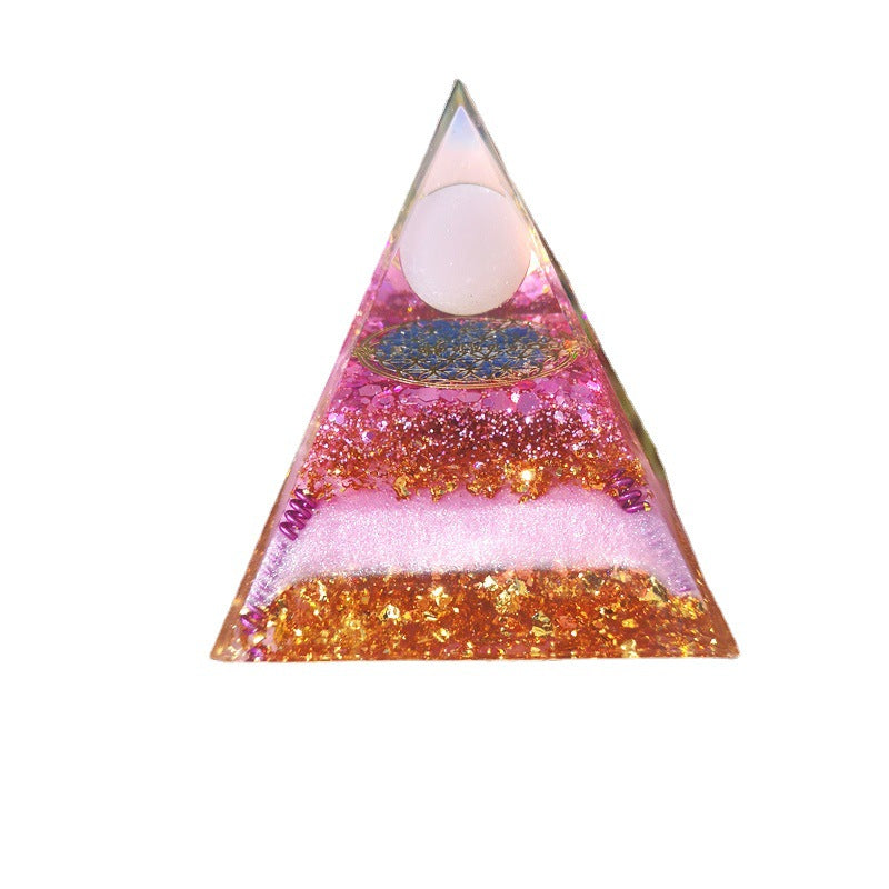 Purple Crystal Pyramid(6CM)